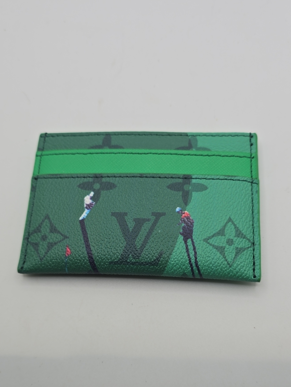 Louis Vuitton Golf Green Monogram Canvas Card Holder